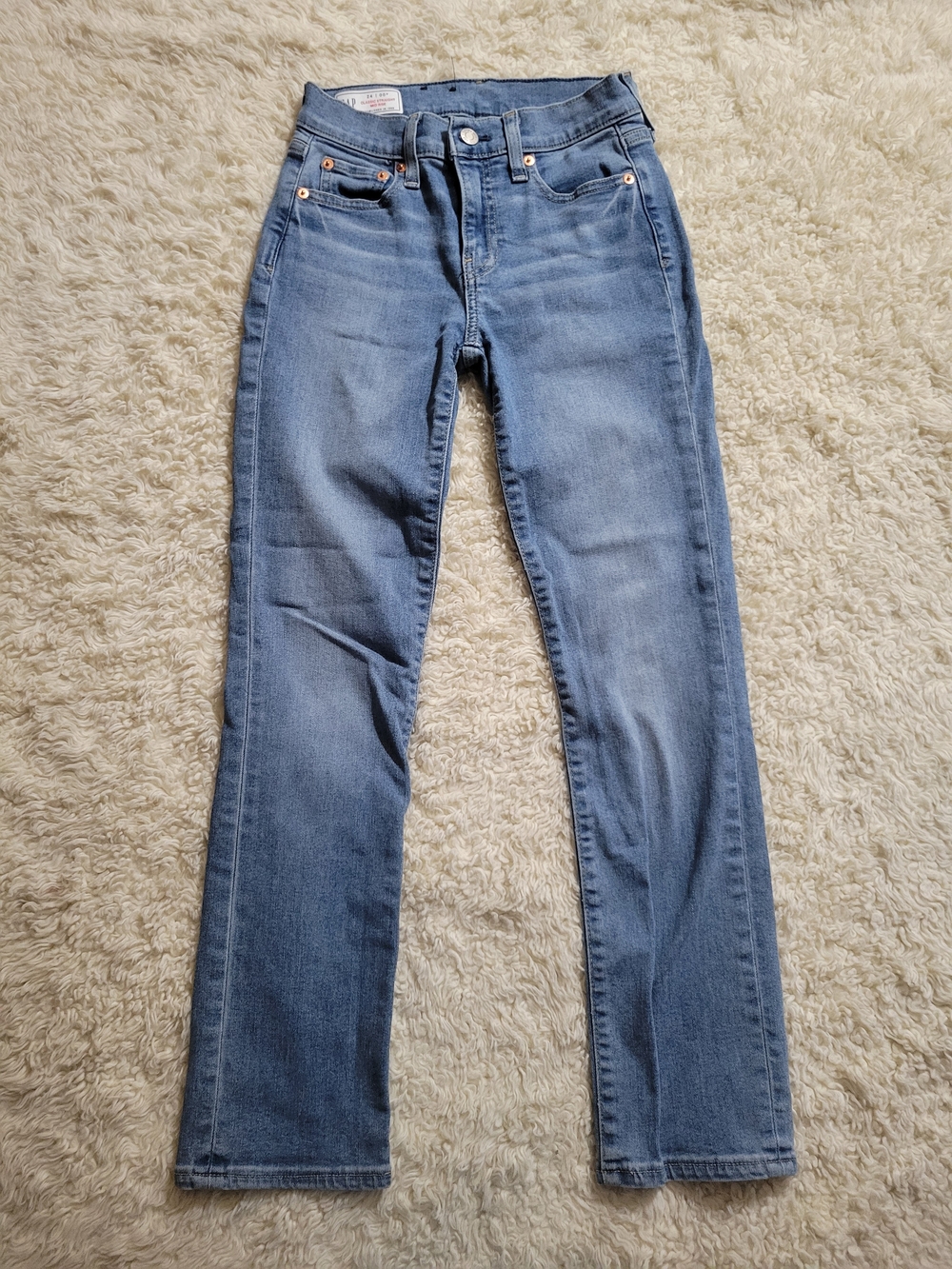 GAP Light Blue Classic Straight Mid- Rise Jeans | 00/24P